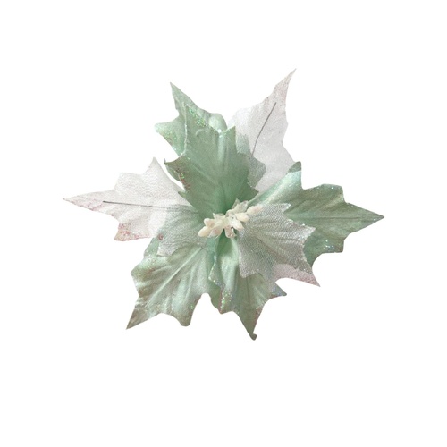 Poinsettia Clip On Mint 