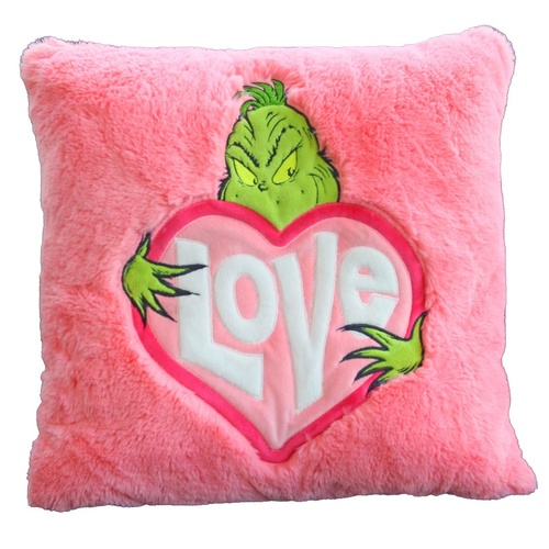 Grinch Cushion - Pink Love