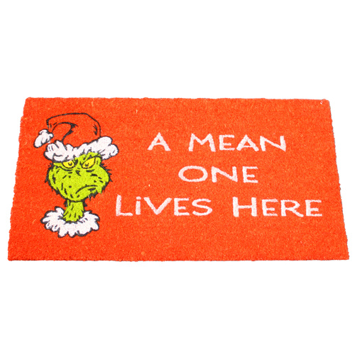 A Mean One Lives Here - Doormat