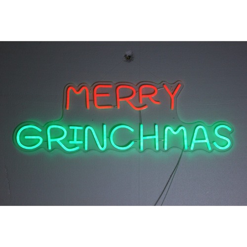 Dr Seuss Neon Merry Christmas