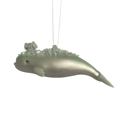 Glass Sequin Whale