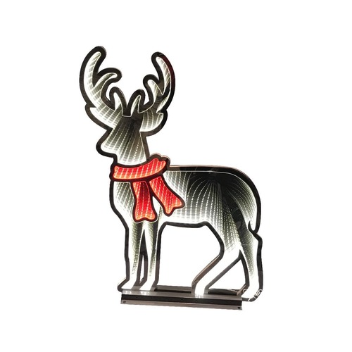 Infinity Reindeer with Red Scarf