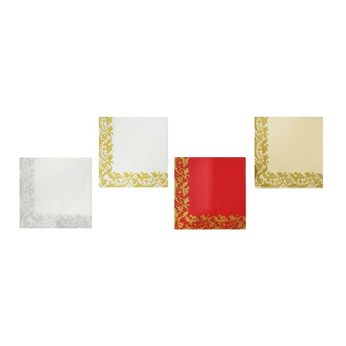 Napkins Christmas Border 20pk Asst..