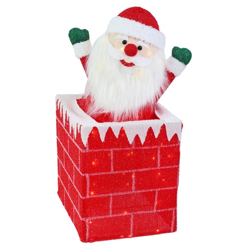 LED Moving Santa in Chimney