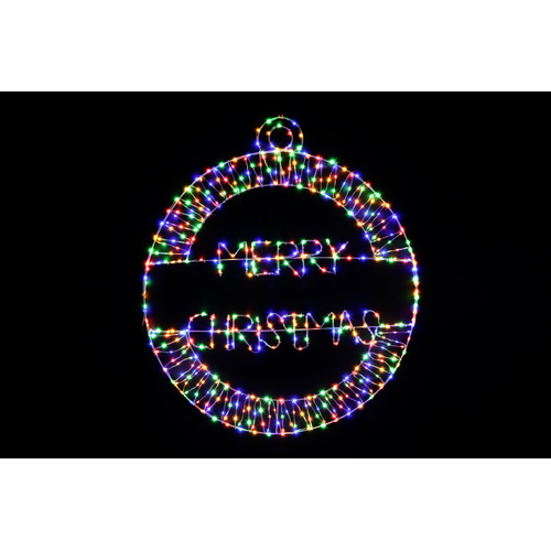 LED Merry Christmas Bauble