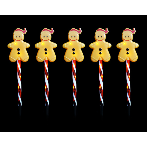 Solar Gingerbread Path Lights