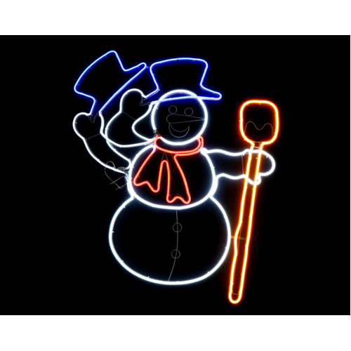 Neon Snowman