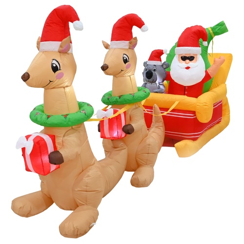Airpower Santa with Koala & Kangaroos 300cm