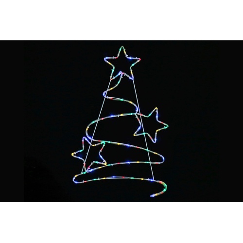 Solar Tubelight Stars Tree - Multi