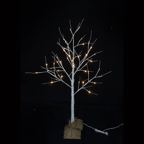 LED Birch Tree with Sack Base 120cm