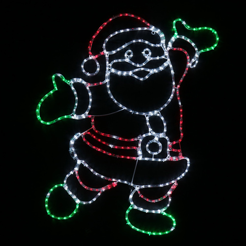 LED Ropelight Happy Santa Twinkle
