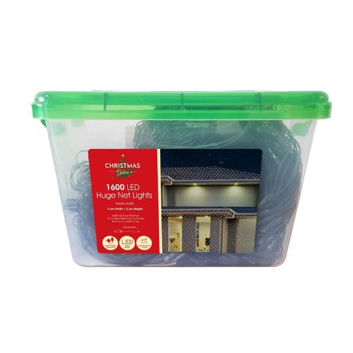 1600 LED Net Lights Warm  White 8 Function..