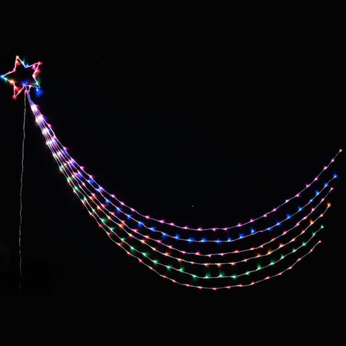 LED Waterfall Star 3m 200 Rainbow..