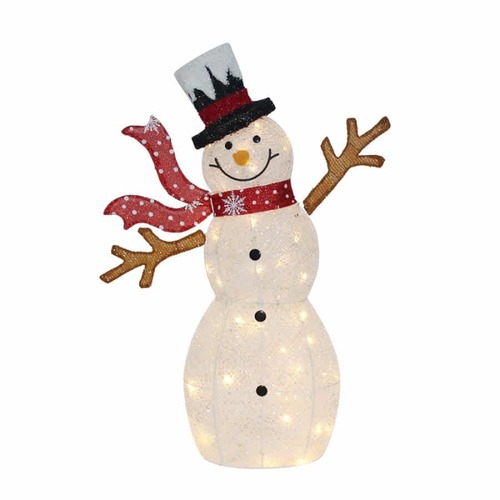 LED Glitter Thread Snowman 90cm..