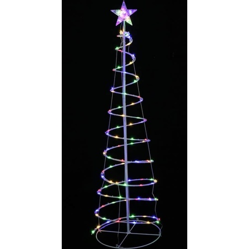 LED Spiral Tree 150cm Multi..
