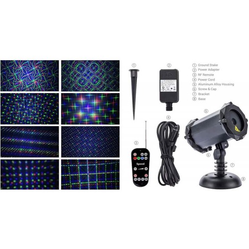 Deluxe Laser Red Green Glue Moving R/C..