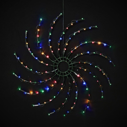 Solar LED Spinner 50cm Multi