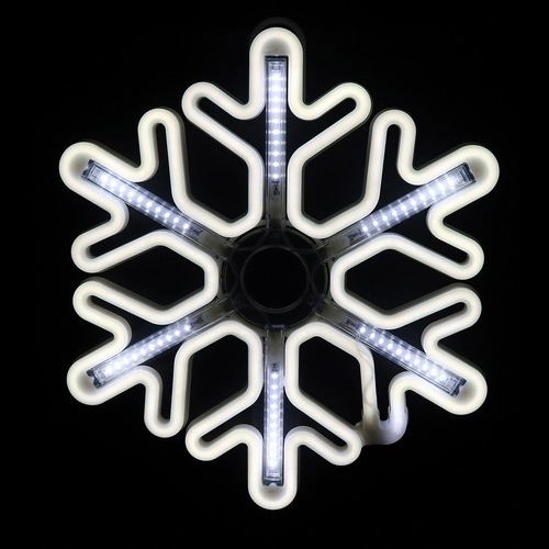 NEON Melting Core Snowflake 40cm White