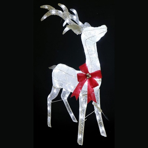 LED Glitter Thread Reindeer 120cm Twinkle