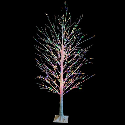 LED Dazzling Birch Tree 1.8m Twinkle Multi