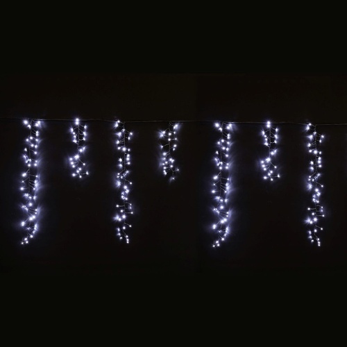 LED Dancing Cluster Icicles 9m Cool