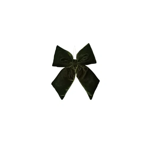 Velvet Bow Dark Green