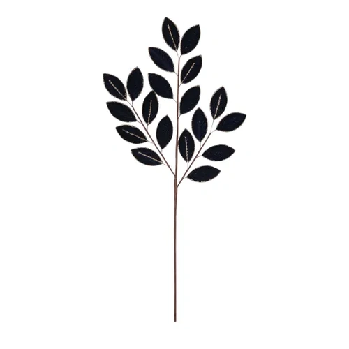 Elm Leaf Spray Poly 66cm Navy