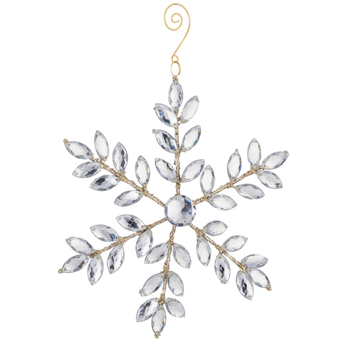 Jewelled Snowflake Silver 20cm