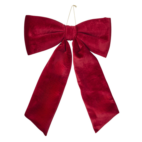 Velvet Bow Large Burgundy
