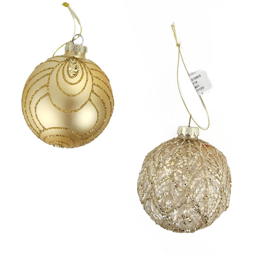 Glass Bauble hand Painted