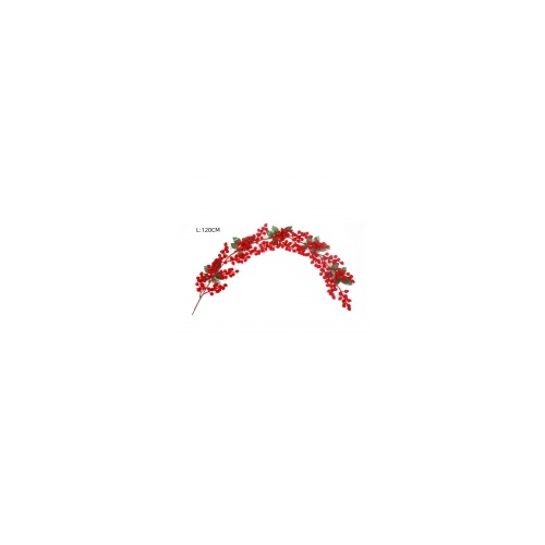Flocked Berry Garland 1.2m