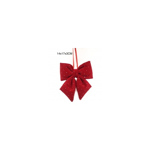 Red Bow with Diamonds