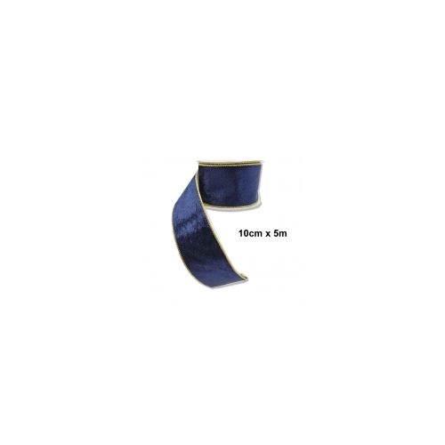 Blue Velvet Ribbon 10cm x 5m