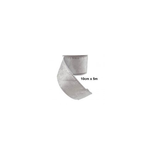 White Velvet Ribbon 10cm x 5m