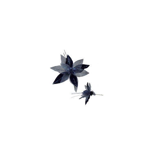Blue Poinsettia 32cm