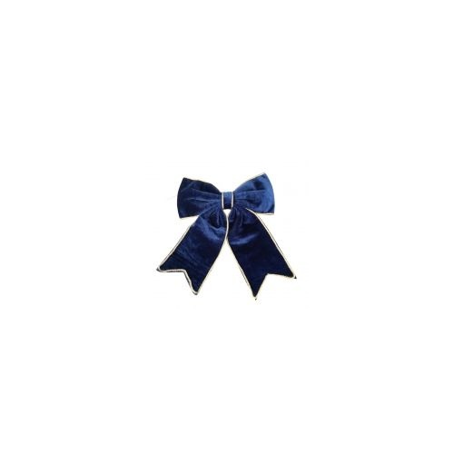 Velvet Bow Blue 18x23cm
