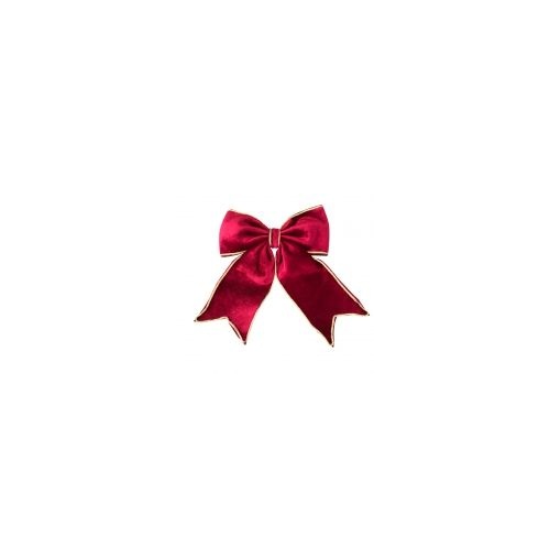 Velvet Bow Burgundy 18x23cm