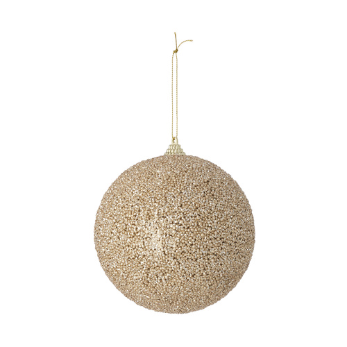 Champagne Encrusted Bauble 12cm