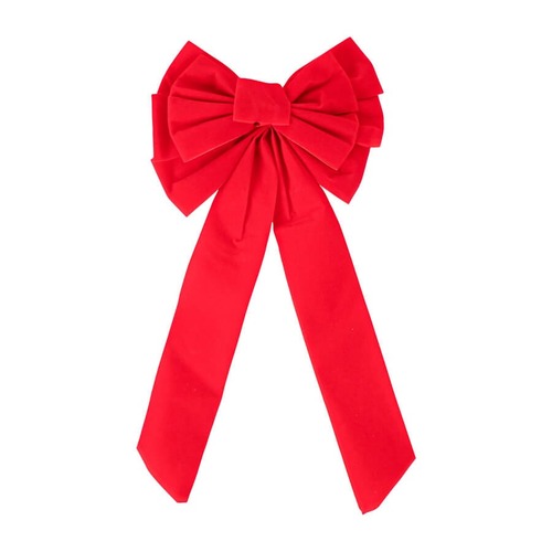 50CM VELVET LOOPED BOW ..