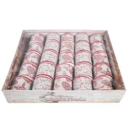 LUXE XMAS BERRY RIBBON IN PDQ 270CM x  6.3CM..
