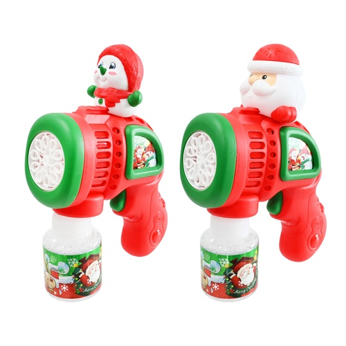 LED Bubble Gun Santa or Snowman