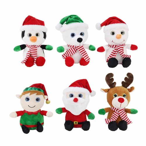 Soft Plush Character Big Eyes 20cm Asst..