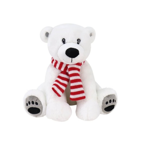 Plush Polar Bear 23cm w/Scarf..
