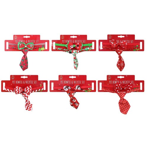 Pet Bowtie & Necktie Set Asst..