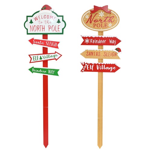 Large North Pole Stake 100cm Asst