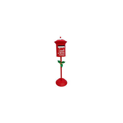 Mailbox on Stand w/Holly