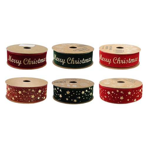 Ribbon Velvet Foil 25mmx2.5m 