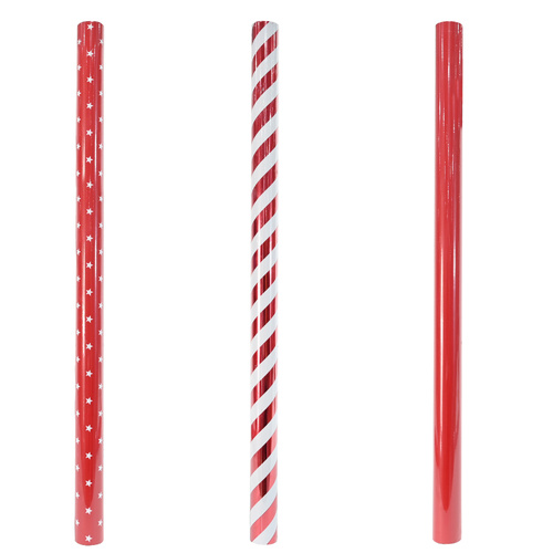 70cm x 5m Red Wrapping Paper