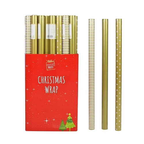 70cm x 5m Gold Wrapping Paper