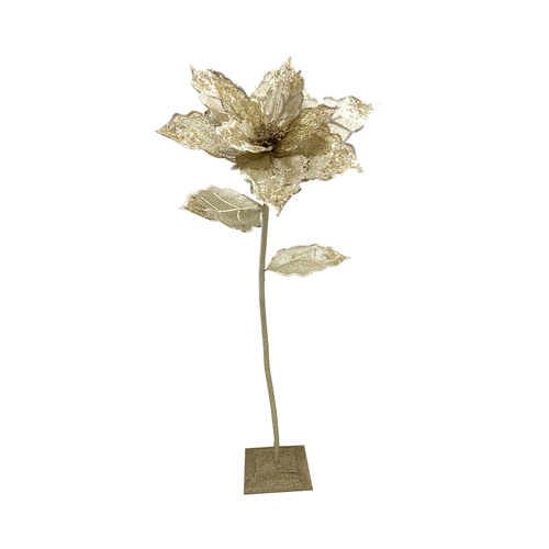 Poinsettia Tree 125cm Gold
